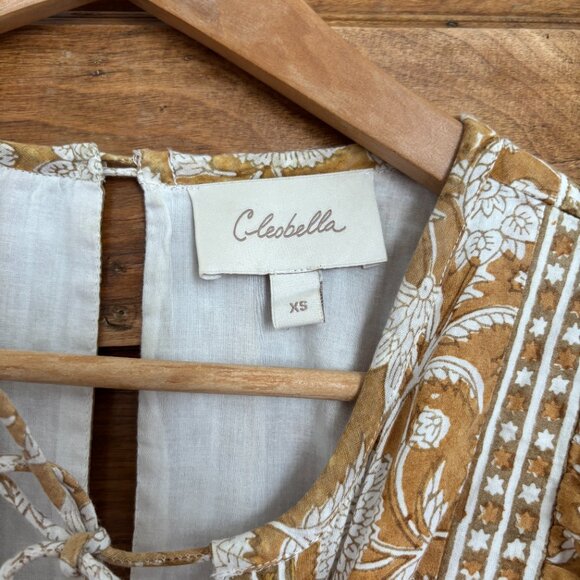 Cleobella Magdalena Mini Dress in Honey Mix Print - XS - Picture 2 of 7